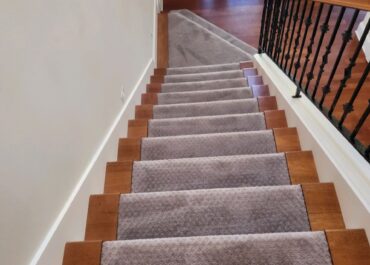 Clean hallway stairs