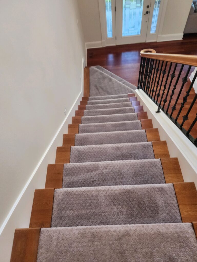 Clean hallway stairs